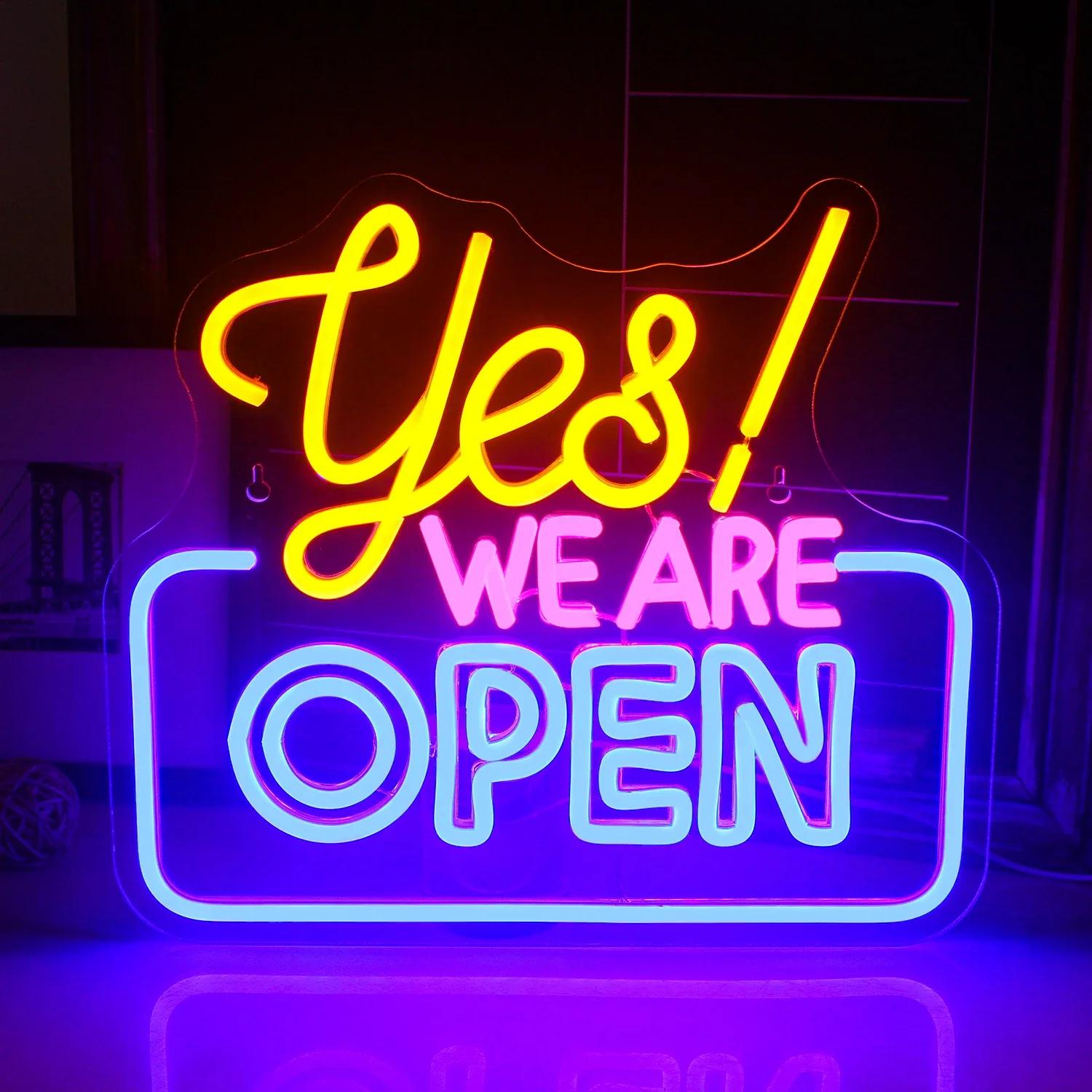 Yes We Are Open ׿ Ѽ LED  ,  , Ŭ , ŷ ȯ Ѽ, ſ  ,  